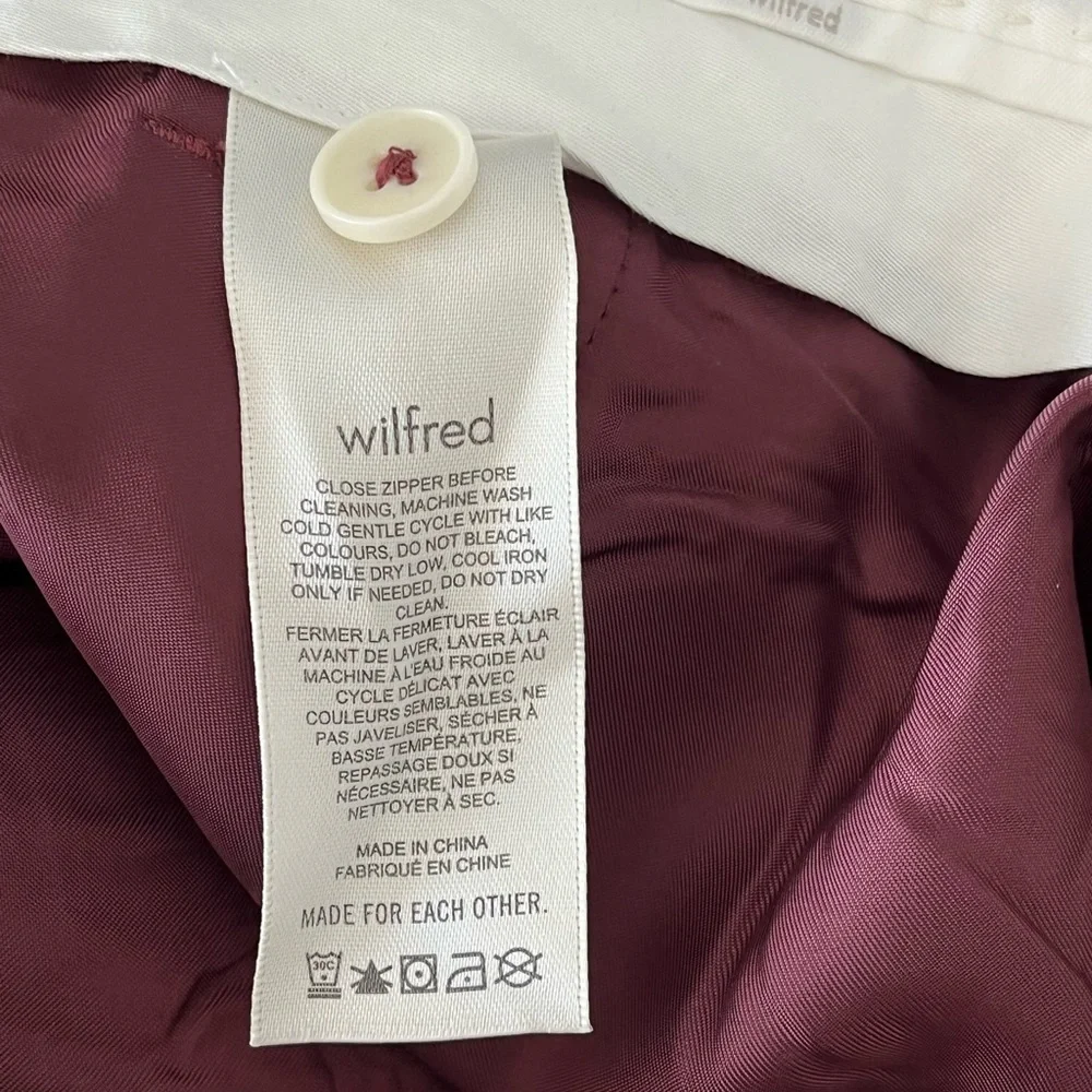 Wilfred Burgundy Pants - Picture 3 of 5